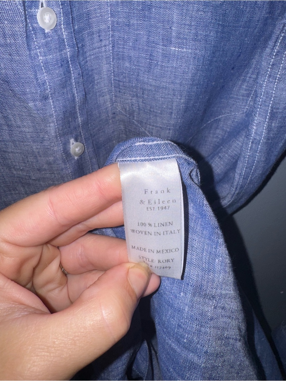Frank & Eileen Rory Maxi Button down Linen Dress - Picture 10 of 15